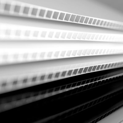 De tweeling Transparante Coroplast Plastic Holle Raad van Muur Duidelijke Coroplast 4x8