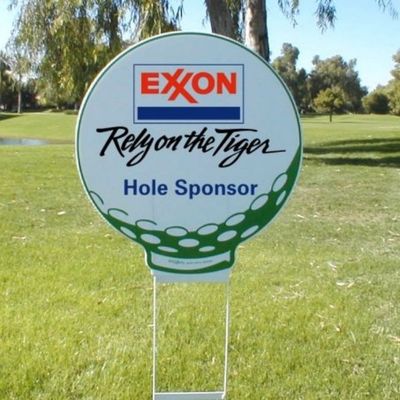 ODM Golf Plastic Decoratie Coroplast 5mm van het Yardteken Corflute-Teken