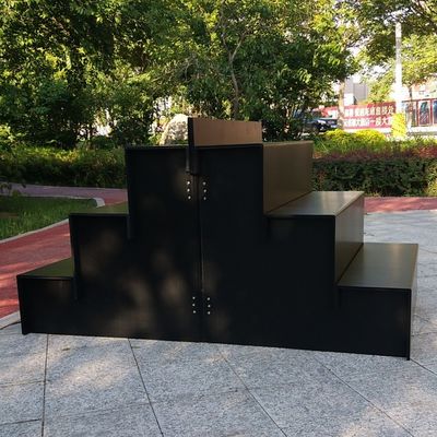 De zwarte 5mm Corflute Verse Tribune van de Bloemvertoning voor Huistuin