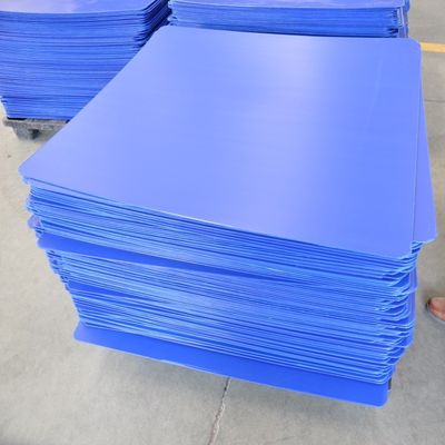 Tweeling de Laagstootkussens 3mm van de Muur Gecanneleerde Pallet 4mm het Blauw van de Palletbladen van het Laagstootkussen