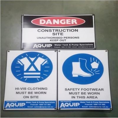 De Plastic Tekens Corona Corflute Construction Signs van waarschuwingscorflute