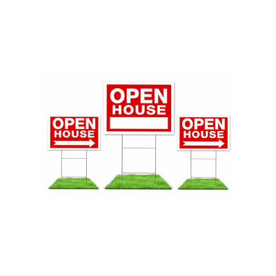 Schokbestendige Golf Plastic het Tekenspaties van Coroplast van Yardteken 18 X 24