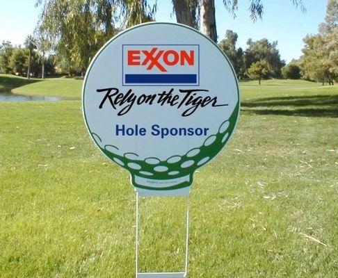 Alfabet 4mm het 5mm Golf Plastic Teken van de Yardteken Golf Plastic Gelukkige Verjaardag
