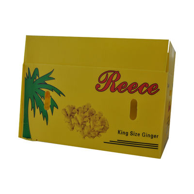 2mm 3mm Plastiek plooide Vouwbare Gele de Opslagdozen van Dozencoroplast