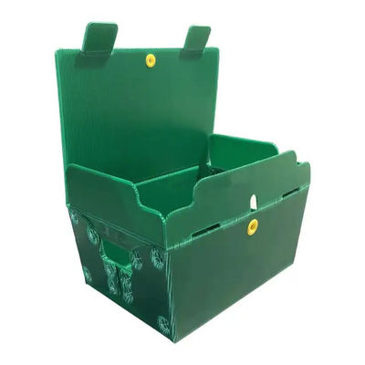 Polypropyleen Postpost Stijf Tote Corrugated Plastic Boxes Bins Aangepast met Handvatten