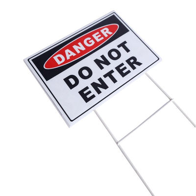PP Corflute Schild Geaffineerd Plastic Yard Coroplast Schild Lichtgewicht Op maat