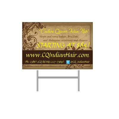 Pp Golf Plastic Yardtekens Binnen/Openlucht Reclame met h-Staken