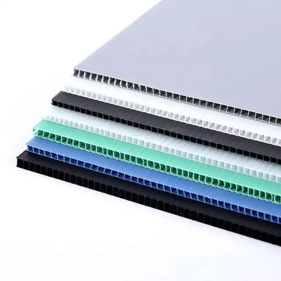PP gegolfde plastic beschermplaat Corflute board voor reclame op maat