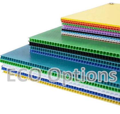 Recycling PP gegolfde plastic plaat Corflute Board Customized Protective ECO